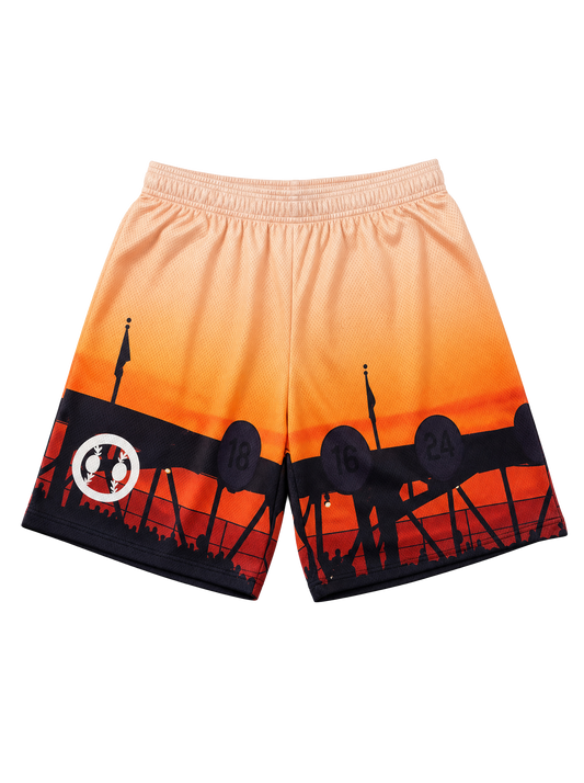 "Sunset Over Citi" Mesh Shorts